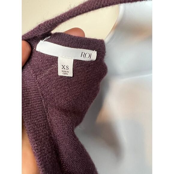 ROI Cashmere Open Back Sweater Sz. XS - Picture 4 of 5